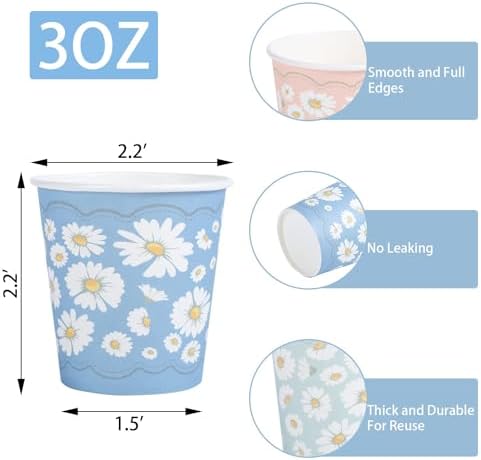 Lamosi 1200 Pack 3 oz Bathroom Cups, Small Disposable Paper Mouthwash Cups - Image 2