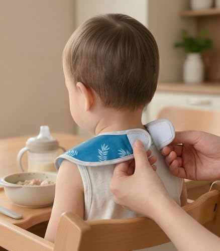 3 Pack Waterproof Baby Bibs for Eating, Mess Proof Feeding Bib - Image 3