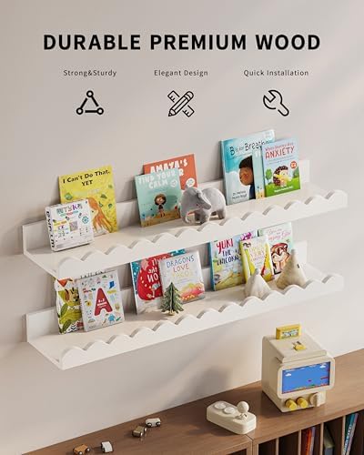 G&W Gruwald Nursery Book Shelves, Nursery Decor - Image 5