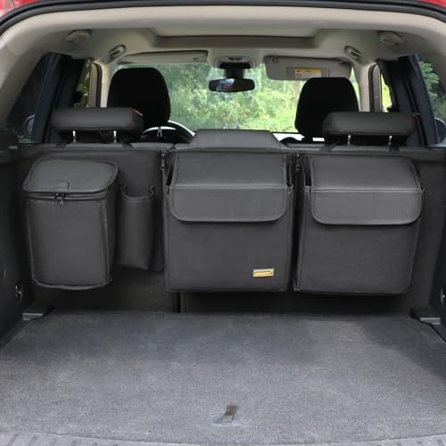 Deluxe Car Trunk Organizer, Detachable Backseat Hanging Organizer Storage by MARKSIGN