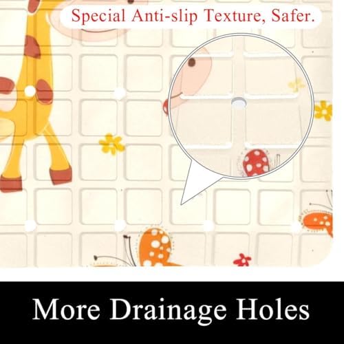 Shower Mat Bathtub Mat, 26.8x15.1 inch, Non-Slip Bath Mat - Image 2