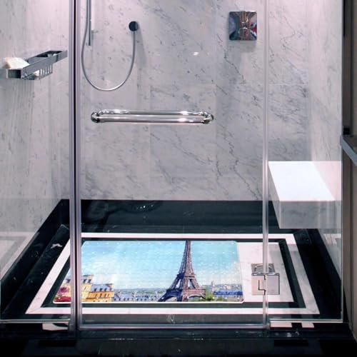 Shower Mat Non Slip, Paris Eiffel Tower Anti Slip Bath Mat - Image 6