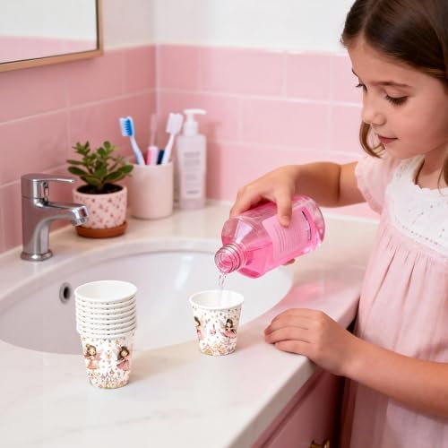 WRAPAHOLIC 3oz Pink Fairy Bathroom Cups - Image 4