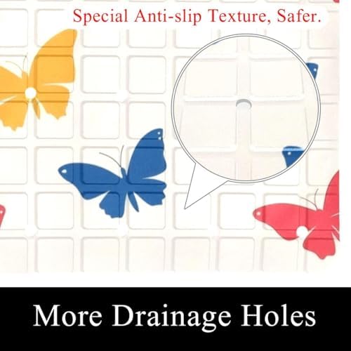 Non Slip Bathtub and Shower Mat 26.8x15.1 inch, Bath Mat - Image 2