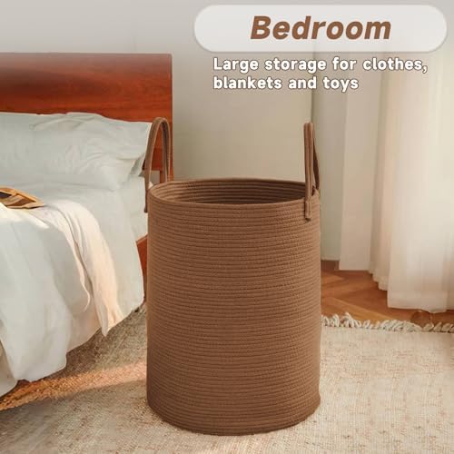 JMvicyroam 80L Cotton Rope Laundry Basket Hamper - Image 4