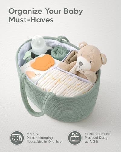 Maliton Diaper Caddy Organizer for Baby, Portable Diaper Storage Organizer for - Image 4