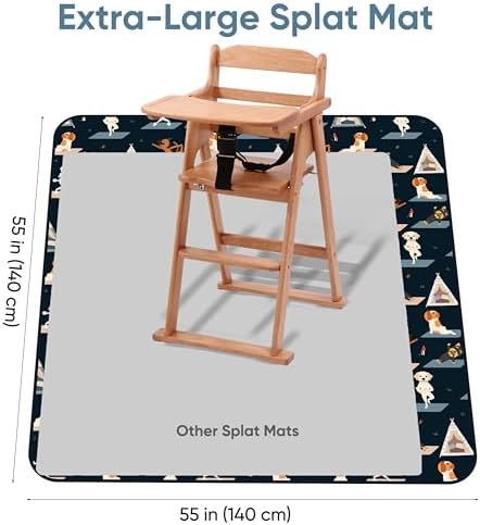 55"x55"Jumbo Thick 4-Layer Baby Splat Mat - Image 3