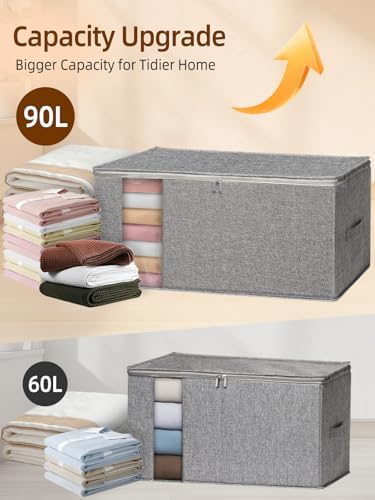 90L Rigid-Structured King Size Comforter Storage Bags - Image 4