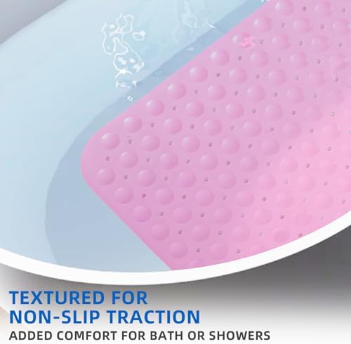 ZHICHENG Bath Tub and Shower Mats, Non-Slip 39 x 16 Inch Extra Long Bath Mat - Image 4