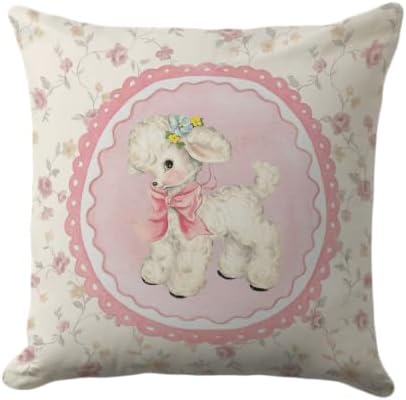 Lamb Pillow Cover 18x18 by Unknown