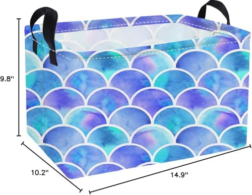 Essme Rectangular Girl Basket, Kids Storage Bins Organizer - Image 2