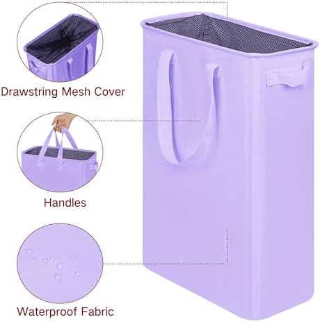 efluky Slim Laundry Basket, Narrow Laundry Hamper - Image 3