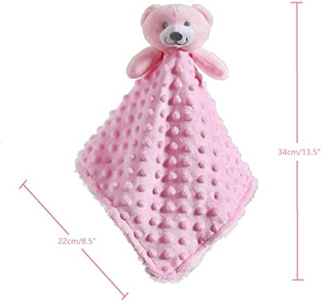 CREVENT Soft Plush Animal Face Security Blankets - Image 3
