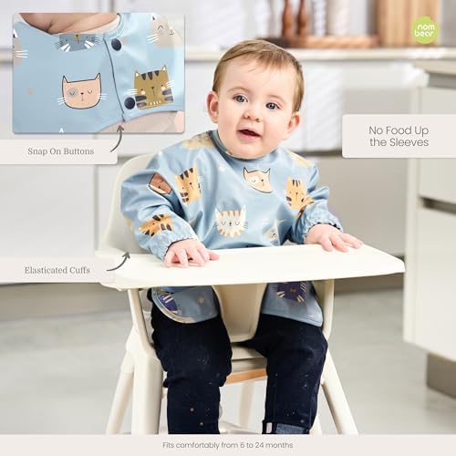 Waterproof Smock Baby Bibs for Eating - Image 6
