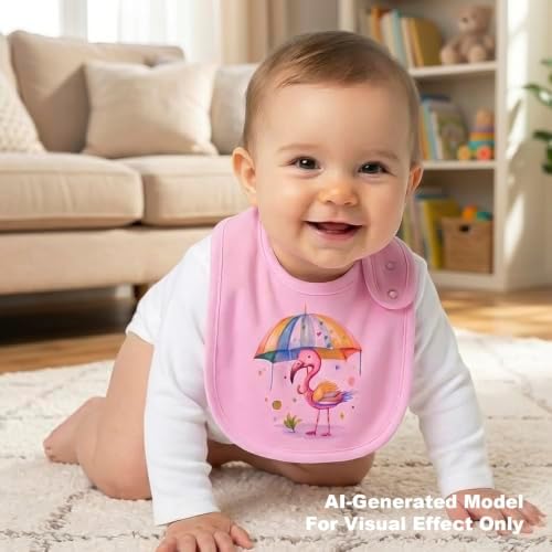 Maiwa 6 Pack Waterproof Cotton Baby Bibs - Image 6
