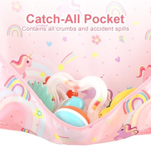 Accmor 3 Pack Long Sleeve Bibs, Baby Smock Waterproof Sleeved Bib Smock - Image 5