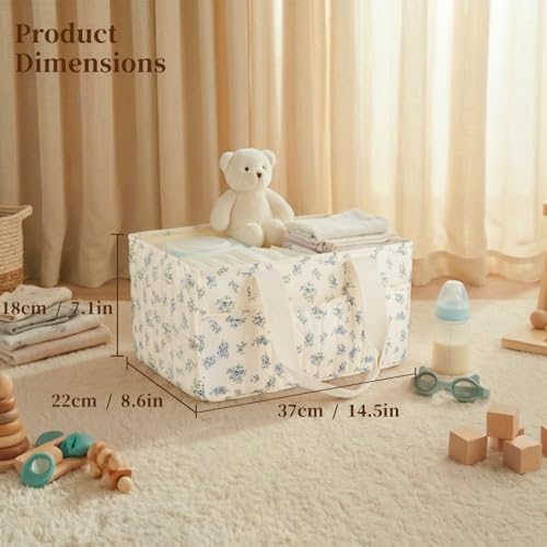 Floral Baby Diaper Caddy Organizer - Image 2