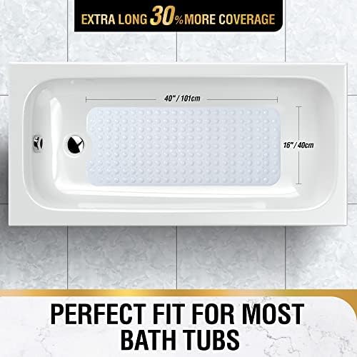 HITSLAM Bath Mat for Tub, Non Slip Bathtub Mat, 40 x 16 Inch Extra Long Bath - Image 5