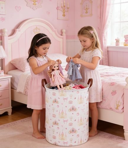 Kids Laundry Hamper Kids Dirty Clothes Hamper Collapsible Waterproof Toys - Image 2
