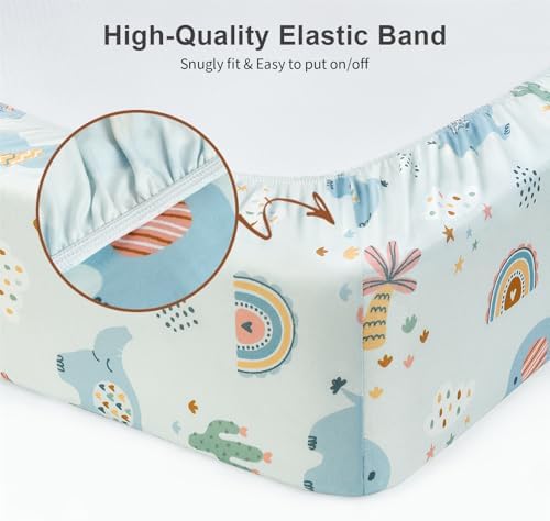 Baby Crib Sheets 2 Pack for Boys and Girls Fit for Standard Crib Toddler - Image 6