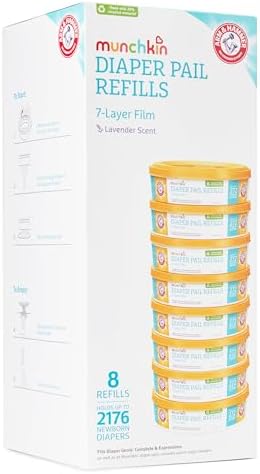 Munchkin Arm & Hammer Diaper Pail Refills, 8 Pack - Image 2