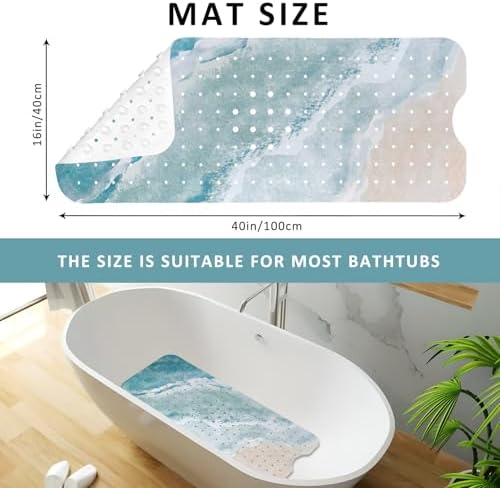 Beach Bathtub Mat Non Slip, Baby Bath Mat - Image 3