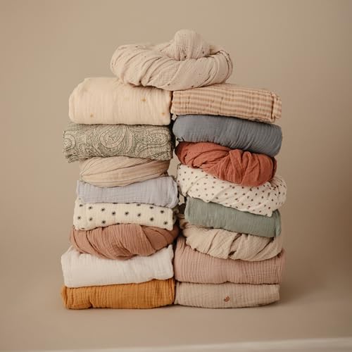 mushie Extra Soft Muslin Fitted Crib Sheet | 192 Thread Count | 28"x 52" - Image 4
