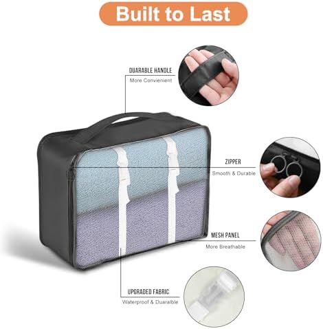 Packing Cubes for Travel 8 Set Luggage Organizer Bags - Image 5