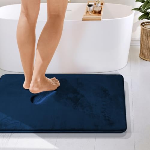 Clara Clark Bathroom Rugs, Velvet Memory Foam Bath Mat, Non-Slip Bath Rugs - Image 4