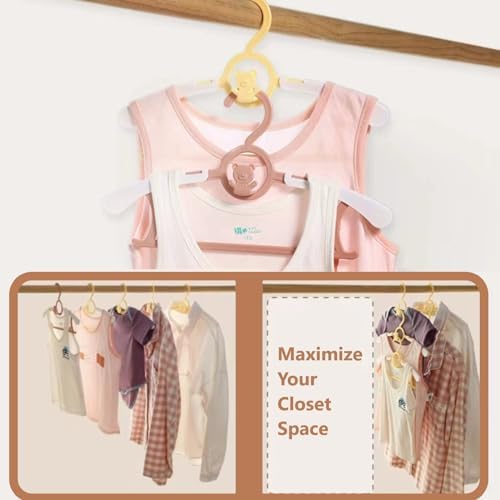 Baby Clothes Hangers 20 Pack Plastic Kids Hangers Space Saving - Image 4