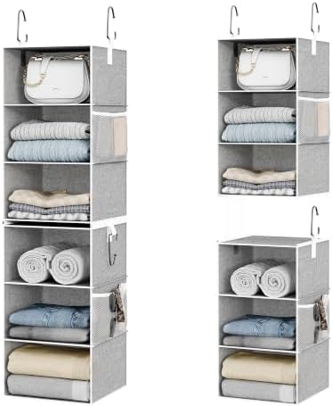 StorageWorks Hanging Closet Organizer, 6-Shelf by StorageWorks
