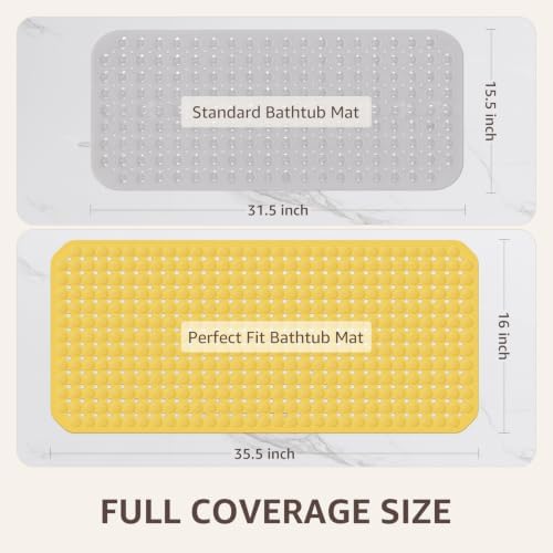 OTHWAY Bath Tub Shower Mat Non Slip, Bathtub Floor Liner Mats - Image 4