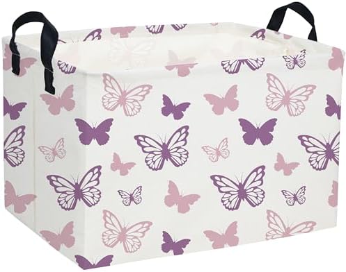 Essme Rectangular Butterfly Baskets, Kids Storage Basket by ESSME
