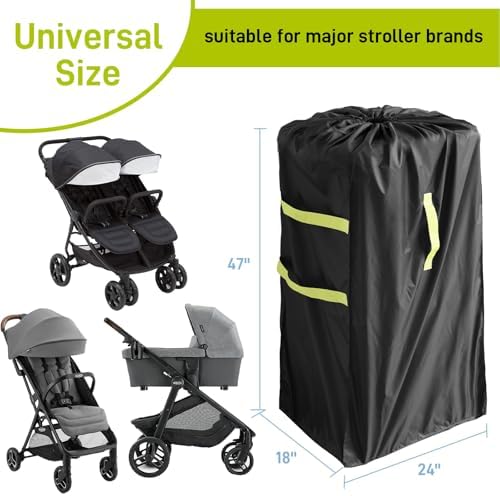 Gate Check Stroller Bag for Airplane Travel, Standard or Double Stroller Travel - Image 2