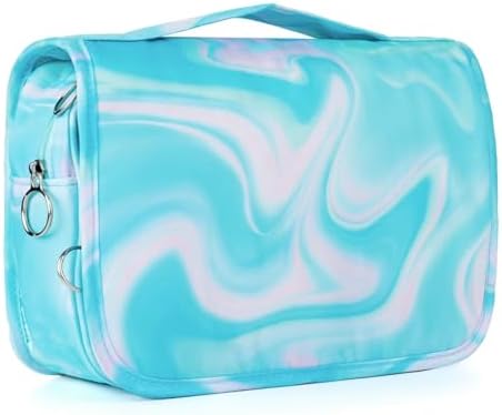 Teal Hanging Toiletry Bag for Girls, Travel Toiletry Bag for Teen Girls by Vipdeal