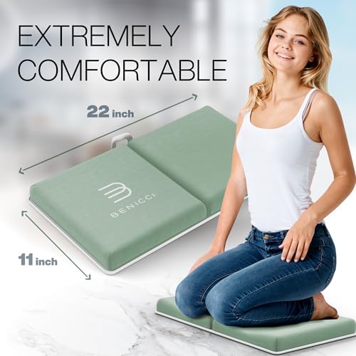 Benicci Bath Kneeler and Elbow Rest Pad Set, Kneeling Mat - Image 2