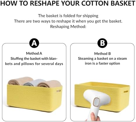 MiniArk Large Storage Baskets for Shelves, Baby Nursery, Toy Baskets Box - Image 7