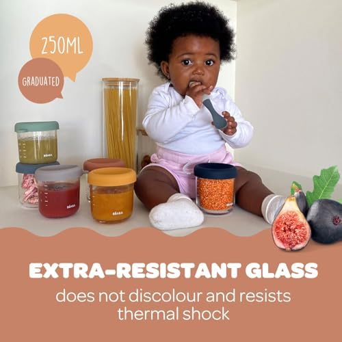 BEABA 8 oz Glass Baby Food Jars - Image 4
