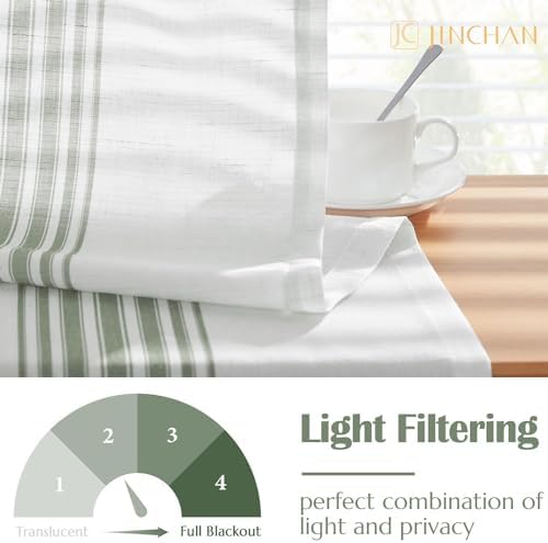 jinchan Linen Balanced Stripe Valances - Image 5