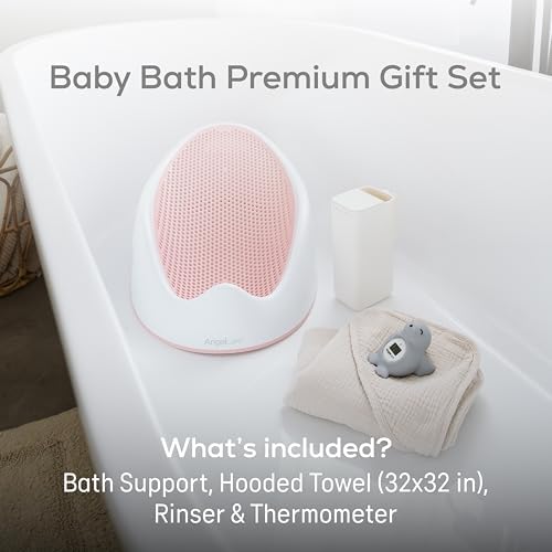 Angelcare Baby Bath Support Bundle, Thermometer & Towel - Image 2