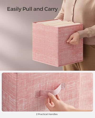 SONGMICS Storage Cubes, 11-Inch Foldable Closet Organizers - Image 4