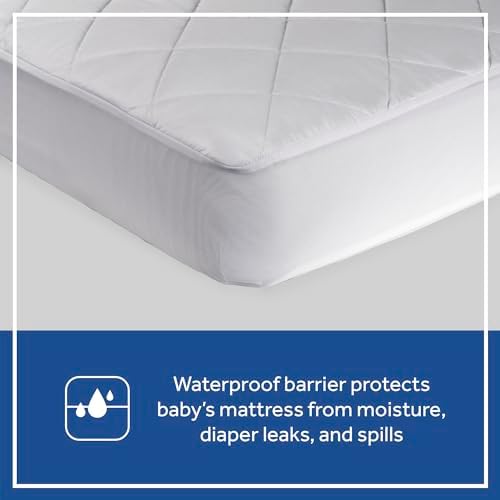 Sealy Baby Cool Comfort Cooling Breathable Waterproof Crib Mattress Protector - Image 3