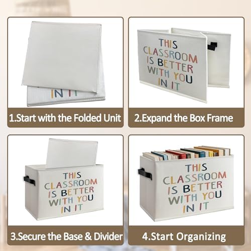 Boho Classroom Foldable Storage Bins Box - Image 5