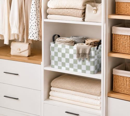 Sage Green Storage Basket Girls Organizer Bin Gift Baskets - Image 6