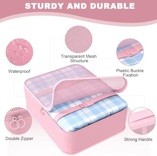 8 Set Packing Cubes for Travel, Suitcase Organizer Bags for Luggage - Image 5