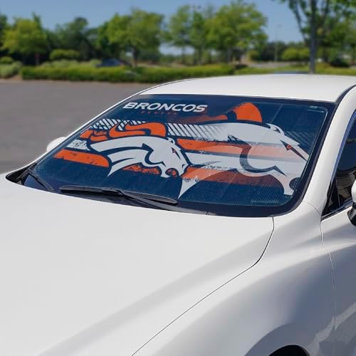 Fanmats NFL Windshield Sun Auto Shade, Sun Shield Sun Visor Accordion tri-fold - Image 2