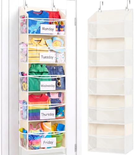 Ofiray-home 5Tiers Over Door Organizer, Weekly Clothes Organizer by Ofiray-home