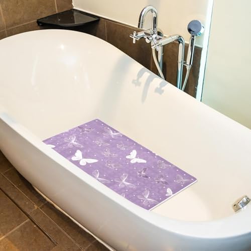 Non Slip Bathtub and Shower Mat 26.8x15.1 inch, Bath Mat - Image 4