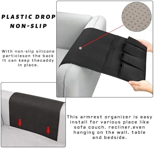 Remote Control Holders for Armchairs, Couch Caddy, Featuring Non-Slip Bases - Image 5