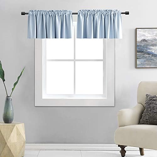 DONREN 12 Inches Long Valances for Windows by DONREN